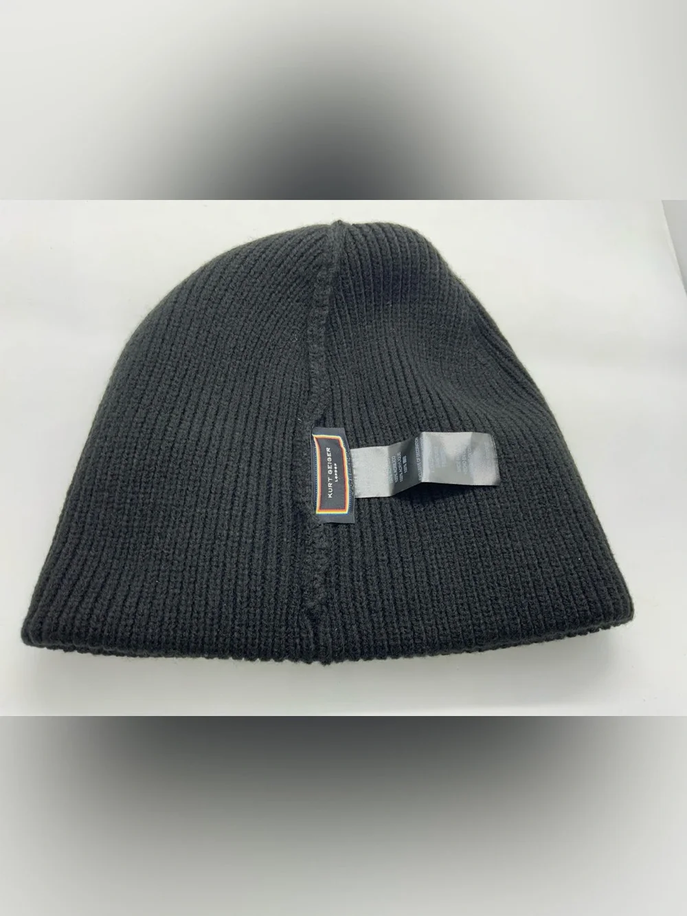 Kurt Geiger Knit Logo Beanie Hat - Rainbow Patch